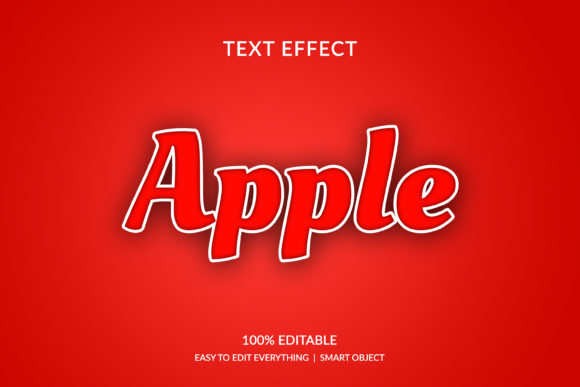 Apple Fruit Color 3d Style Text Effect: A Fresh Visual Asset