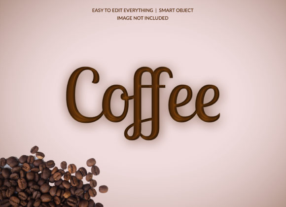 Coffee Real Color Style 3d Text Effect: Rich, Warm Visuals