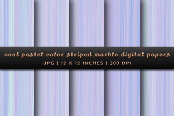 Cool Pastel Color Striped Marble Digital Papers: A Designer's Guide