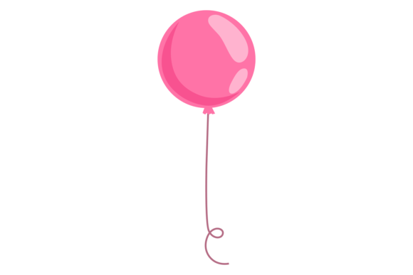 Designing Celebration: The Pink Balloon Color Icon for Holiday Party D