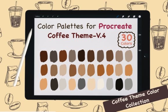 Elevate Your Art with Coffee-Inspired Procreate Palettes