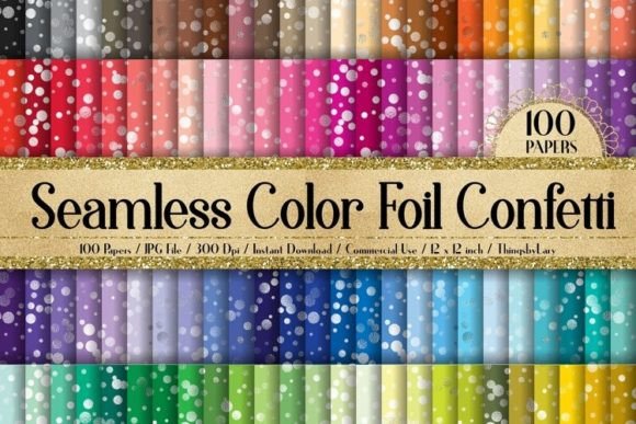 Elevate Your Projects with Seamless Color Foil Confetti Papers