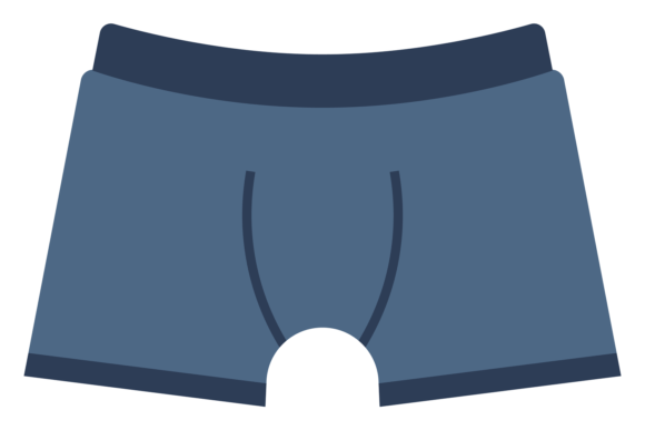 Male Pants Color Icon: The Underwear Textile Design Asset