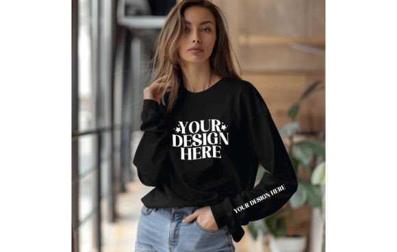 Mastering Visual Impact with Gildan 18500 Sleeve Woman Black Color Mo