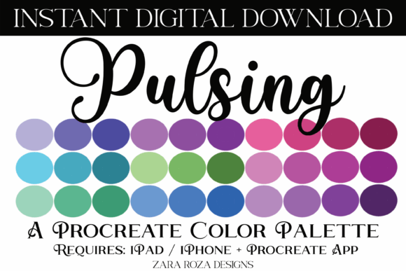 Unleash Vibrant Creativity with the Pulsing Procreate Color Palette