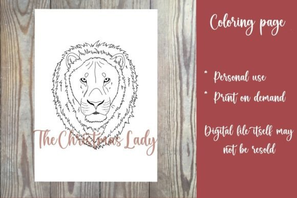 Unleash Your Creativity: The Lion Coloring Page for Digital and Print
