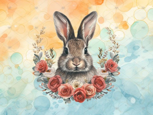 Watercolour Rabbit Sublimation PNG: A Designer's Asset